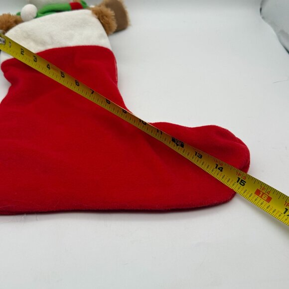 Avon Musical Dog Floppy Eared Christmas Stocking Most Wonderful Time Of The Year - Picture 5 of 9